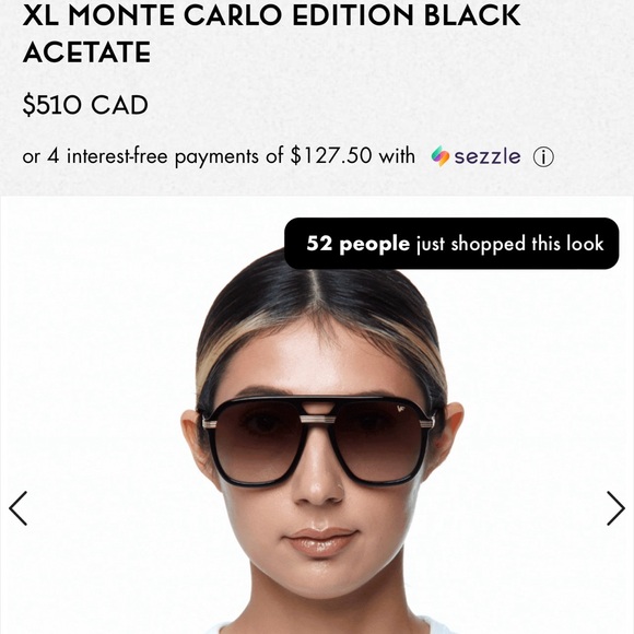 Vintage Frame Sunglasses 24 KT Gold - Picture 2 of 10